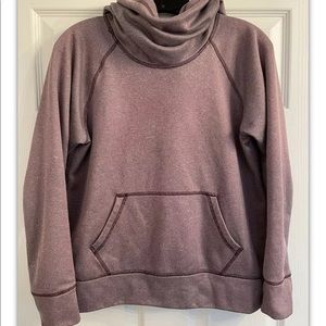 Lucy Sweater Cowl Neck Purple Pockets M *READ*